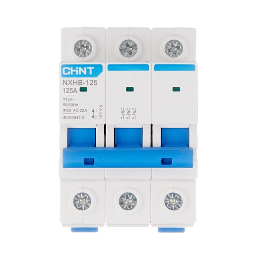 Выключатель нагрузки Chint NXHB-125 3P 125А 500 В на DIN-рейку (193186) Выключатель нагрузки Chint NXHB-125 3P 125А 500 В на DIN-рейку (193186)
