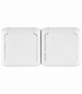 Розетка Legrand Quteo 782323 двойная открытая установка белая с заземлением IP44 с крышкой влагозащищенная Розетка Legrand Quteo 782323 двойная открытая установка белая с заземлением IP44 с крышкой влагозащищенная