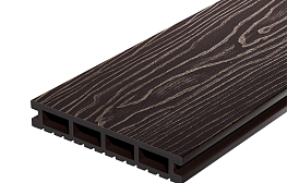Террасная доска Decking Urban ДПК венге (Темный Орех)