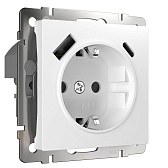 Розетка Werkel встраиваемая белая с USB-A/ Type-C (a056272)