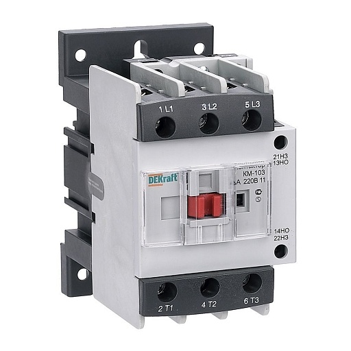 Контактор модульный Dekraft КМ-103 (22128DEK) 220-230 В 40 А тип AC 1НО+1НЗ Контактор модульный Dekraft КМ-103 (22128DEK) 220-230 В 40 А тип AC 1НО+1НЗ