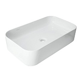 Раковина Sanita Lux Infinity Slim 60 см накладная белая (WB.CT/Infinity/60-N.Slim/WHT.G/S1)