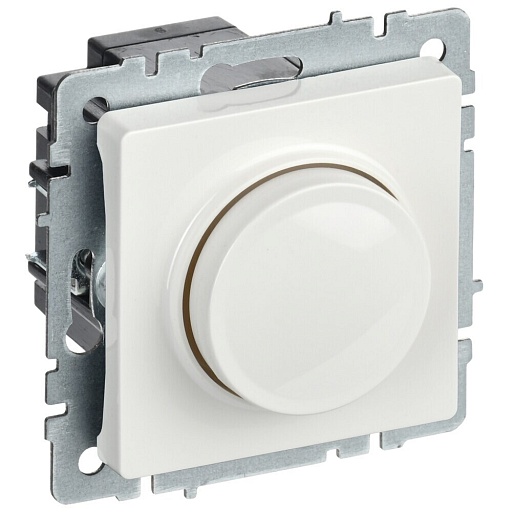 Диммер IEK Brite СС10-1-0-БрБ встраиваемый белый поворотно-нажимной (BR-D20-0600-K01)