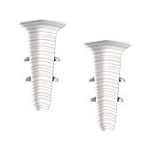 Угол внутренний Идеал Деконика 70 мм ясень бьянко Г-профиль (2 шт.)