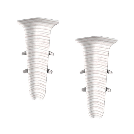 Угол внутренний Идеал Деконика 70 мм ясень бьянко Г-профиль (2 шт.)