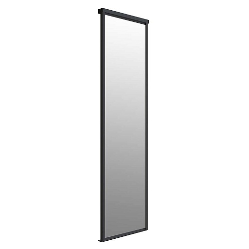 Дверь-купе 883x2552 мм зеркало/черный матовый Elegant