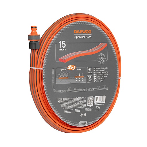 Шланг для капельного полива сочащийся однослойный Daewoo ПВХ (DWH 1115)