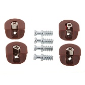 Полкодержатель-стяжка d20 мм коричневый со штоком 11 мм (4 шт.) Полкодержатель-стяжка d20 мм коричневый со штоком 11 мм (4 шт.)