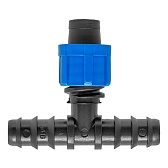 Соединитель для капельной трубки тройник 16 мм переходной MasterProf пластиковый (ДС.060092)