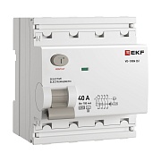 УЗО EKF PROxima ВД-100N (S) 40А 3P+N тип AC 100 мА 6 кА селективное (E1046MS40100)