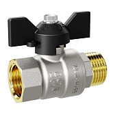 Кран шаровой латунный LD Pride 1 ВР(г) х 1 НР(ш) бабочка прямой (LD 47.312.25) Кран шаровой латунный LD Pride 1 ВР(г) х 1 НР(ш) бабочка прямой (LD 47.312.25)