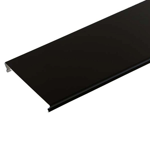 Рейка сплошная S-дизайн 3 м A100AS черная глянцевая Рейка сплошная S-дизайн 3 м A100AS черная глянцевая