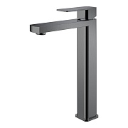 Смеситель для раковины высокий Tokito Aomori однорычажный графит (TOK-AOM-1012GM)