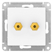 Розетка аудио Systeme Electric AtlasDesign встраиваемая лотос (ATN001387)
