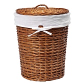 Корзина для белья WasserKraft Leine 460х460х570 мм 89 л коричневая (WB-350-L) Корзина для белья WasserKraft Leine 460х460х570 мм 89 л коричневая (WB-350-L)