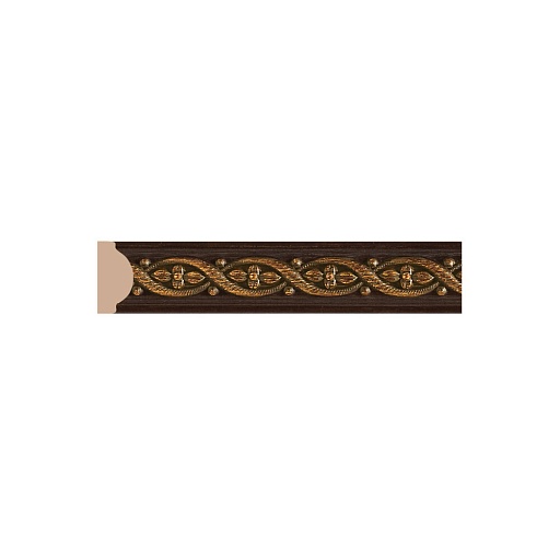 Молдинг из экополимера ударопрочный 15х8х2400 мм Decomaster Decor 130-1 коричневый Молдинг из экополимера ударопрочный 15х8х2400 мм Decomaster Decor 130-1 коричневый