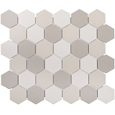 Мозаика Starmosaic Hexagon small LB Mix Antid бежевая керамическая 325х282х6 мм Мозаика Starmosaic Hexagon small LB Mix Antid бежевая керамическая 325х282х6 мм