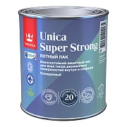 Лак алкидно-уретановый яхтный Tikkurila Unica Super Strong основа EP бесцветный 0,9 л полуматовый