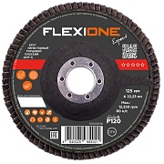 Круг лепестковый торцевой по металлу/древесине Flexione Expert 125х22,2 мм P120 плоский (10000658)