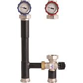 Насосная группа Rommer 1 ВР(г) х 1 1/4 НР(ш) с термостатическим смесительным клапаном без насоса (RDG-0002-012503)