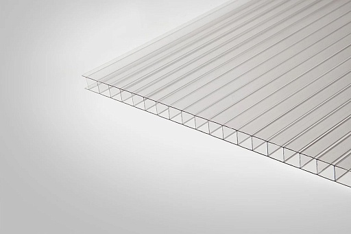 Сотовый поликарбонат КИВИ 3,7 мм прозрачный