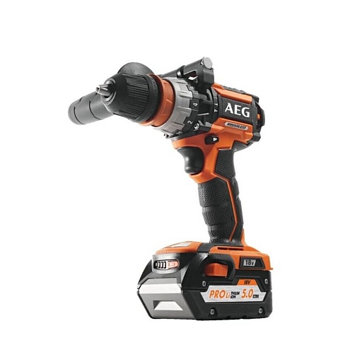 Дрель-шуруповерт ударная аккумуляторная бесщеточная AEG Проф BSB18CBLLI502C 18 В 5 Ач Li-Ion 2 АКБ и ЗУ (19308342)
