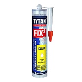 Клей-герметик гибридный MS-полимерный Tytan Fix2 Clear прозрачный 290 мл Клей-герметик гибридный MS-полимерный Tytan Fix2 Clear прозрачный 290 мл