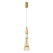 Светильник светодиодный подвесной Arte Lamp Coral 3000К 8 Вт 3 кв.м латунь IP20 (A2405SP-8YL)