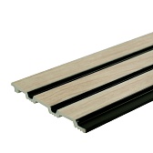 Панель реечная из экополимера 120х3000х10 мм бук светлый 0,36 кв.м Панель реечная из экополимера 120х3000х10 мм бук светлый 0,36 кв.м