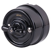 Переключатель Werkel Ретро одноклавишный накладной черный (a051454) Переключатель Werkel Ретро одноклавишный накладной черный (a051454)