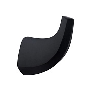 Крючок для ванной Abber одинарный на шуруп металл черный (AA1550B)