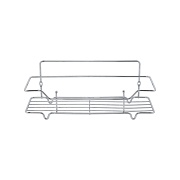 Полка для ванной Milardo с крючками 350х113х136 мм нержавеющая сталь хром (GRICS1CM44)