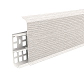 Плинтус ПВХ напольный Деконика 100 мм клен патина 2200 мм