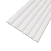 Панель декоративная из экополимера 3D 120х3000х8 мм Солид 4 UHD 08-120 белая 0,36 кв м Панель декоративная из экополимера 3D 120х3000х8 мм Солид 4 UHD 08-120 белая 0,36 кв м