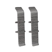 Соединитель Идеал Деконика 70 мм алюминий темный Г-профиль (2 шт.)