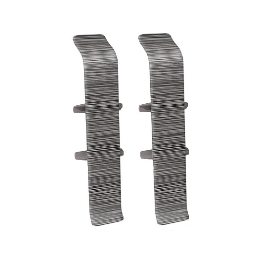 Соединитель Идеал Деконика 70 мм алюминий темный Г-профиль (2 шт.)