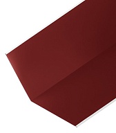 Ендова внутренняя для металлочерепицы 300х300 мм 2 м красное вино RAL 3005 Ендова внутренняя для металлочерепицы 300х300 мм 2 м красное вино RAL 3005