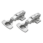 Петля мебельная накладная для шкафа Samet с доводчиком 110° металл 116х63х24 мм (2 шт.)