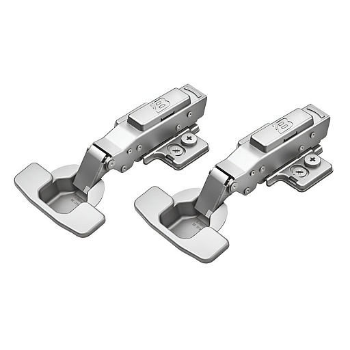 Петля мебельная накладная для шкафа Samet с доводчиком 110° металл 116х63х24 мм (2 шт.)