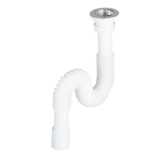 Сифон для раковины Wirquin Pro 1 1/4х32 мм с выпуском d63 мм с соединением 32/40 мм (30717987)