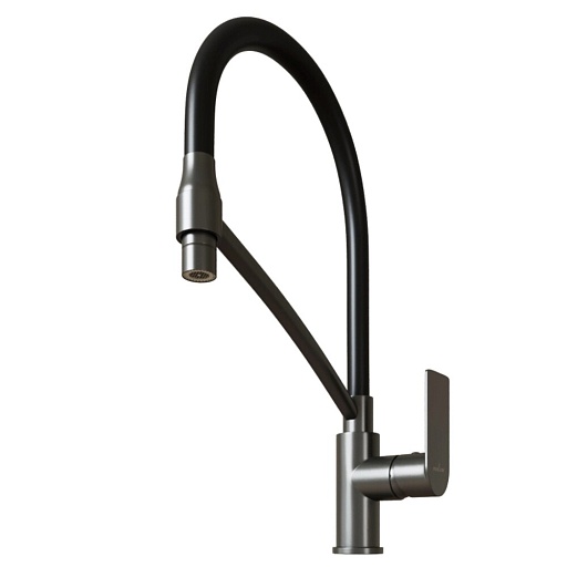 Смеситель для кухни Mixline ML33-108GR City Graphite графит с высоким изливом однорычажный (556596) Смеситель для кухни Mixline ML33-108GR City Graphite графит с высоким изливом однорычажный (556596)