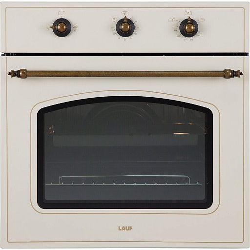 Духовой шкаф газовый встраиваемый Lauf DG-607IV 600 мм слоновая кость