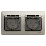 Розетка Systeme Electric Glossa встраиваемая молочная со шторками (GSL000947) Розетка Systeme Electric Glossa встраиваемая молочная со шторками (GSL000947)