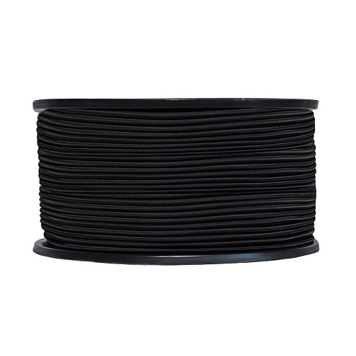 Шнур эластичный резиновый 24 пряди черный d6 мм 250 м МДС