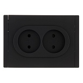 Розетка IEK Forte&Piano FP126 встраиваемая черная (FP-R20-10-1-K02)