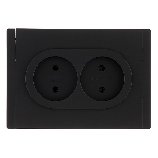 Розетка IEK Forte&Piano FP126 встраиваемая черная (FP-R20-10-1-K02) Розетка IEK Forte&Piano FP126 встраиваемая черная (FP-R20-10-1-K02)