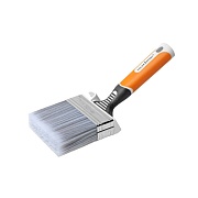 Кисть макловица изогнутая искусственная щетина прорезиненная ручка Color Expert 100х30 мм для лаков на любой основе