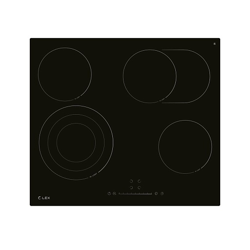 Варочная панель электрическая Lex EVH 642D BL 4 конфорки черная Варочная панель электрическая Lex EVH 642D BL 4 конфорки черная