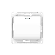 Переключатель Systeme Electric Glossa одноклавишный встраиваемый белый с подсветкой (GSL000163)