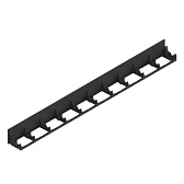 Пластиковый бордюр Standartpark 0,08х1 м черный